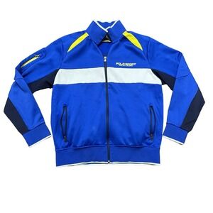 Vintage Polo Sport Ralph Lauren Track Jacket Men's Size Large Blue Full Zip